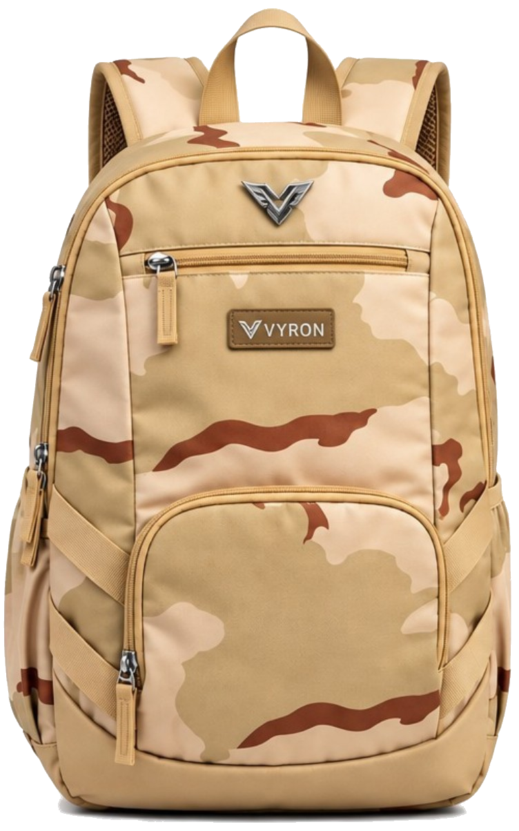 Mochila VYRON camuflada deserto — vista 1